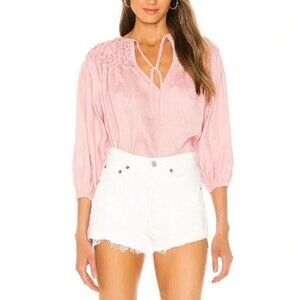 Innika Choo Hope Filthorts Blouse Top In Peach Size 0 US XS